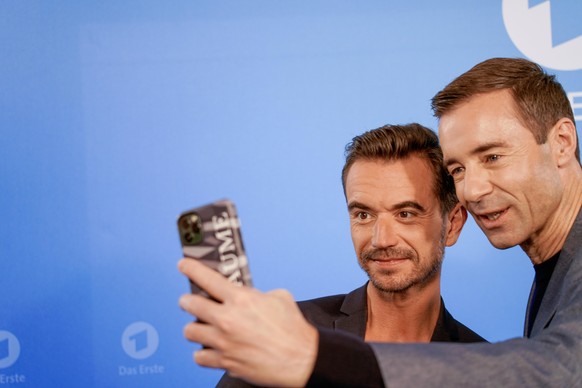 Jahrespressekonferenz ARD, 3.12.2019 in Hamburg Kai Pflaume,Florian Silbereisen Andre Poling *** Annual press conference ARD, 3 12 2019 in Hamburg Kai Pflaume,Florian Silbereisen Andre Poling