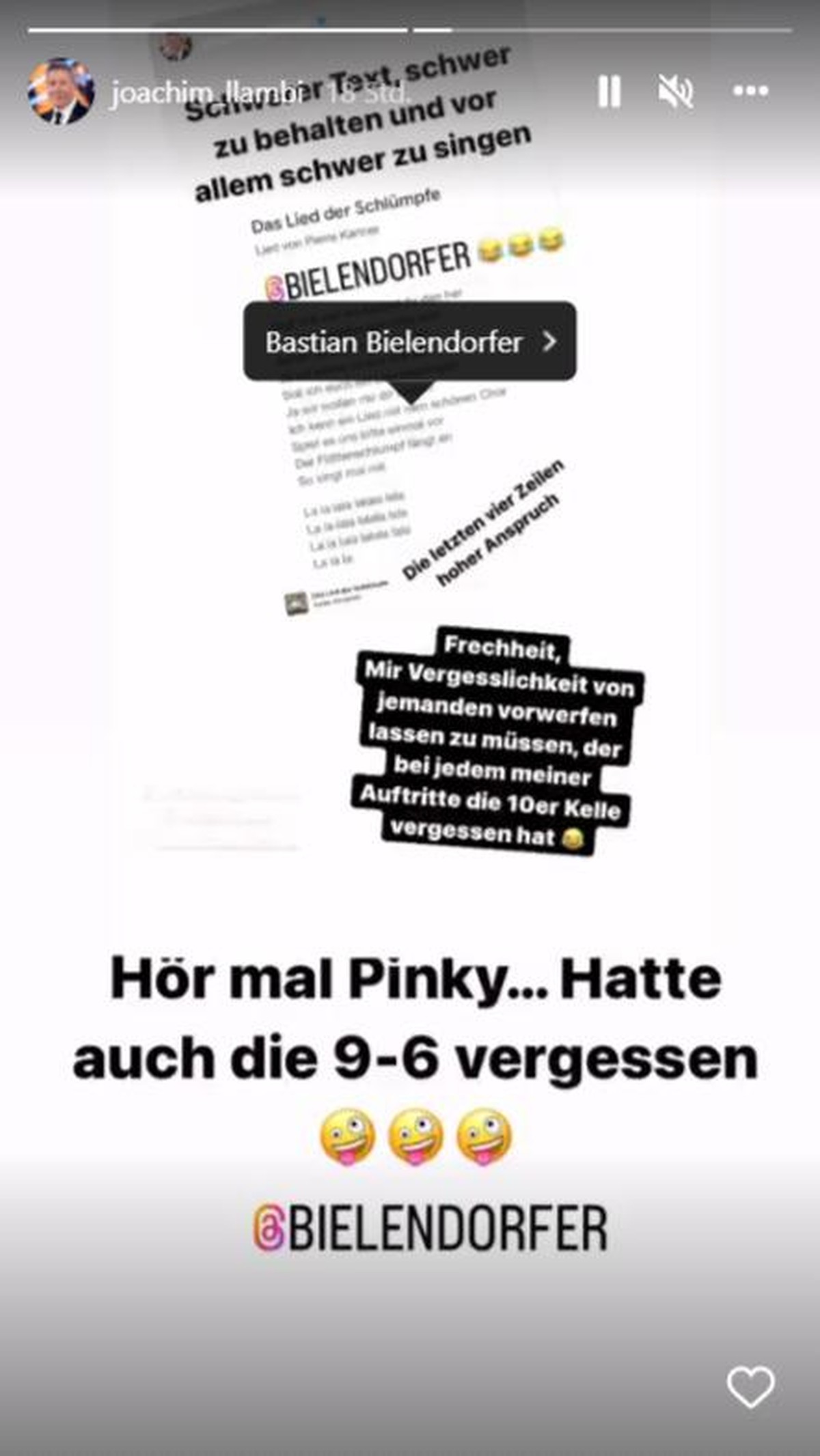 Llambi legt bei Instagram nach.