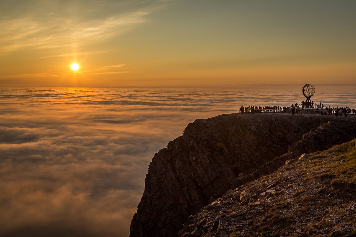 Midnight sun in Norway