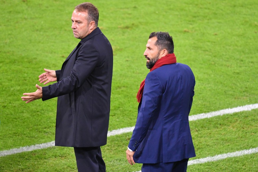 Zwist zwischen Hans Dieter Flick (Hansi ,Trainer Bayern Muenchen) und Hasan SALIHAMIDZIC (Sportvorstand Bayern Muenchen). Archivfoto: v.li:Hans Dieter Flick (Hansi ,Trainer Bayern Muenchen), Hasan SAL ...