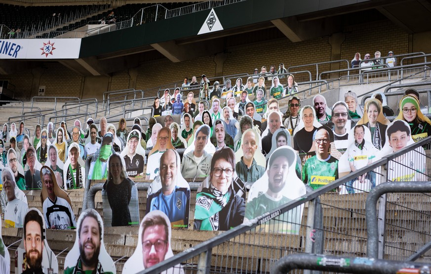 Fans von Borussia Mönchengladbach können immerhin als Pappaufsteller ins Stadion kommen.