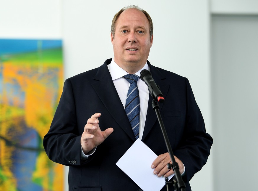 German Chancellery's Chief of Staff Helge Braun gives a statement on the COVID-19 situation in Berlin, Germany, July 27, 2020. Britta Pedersen/Pool via Reuters