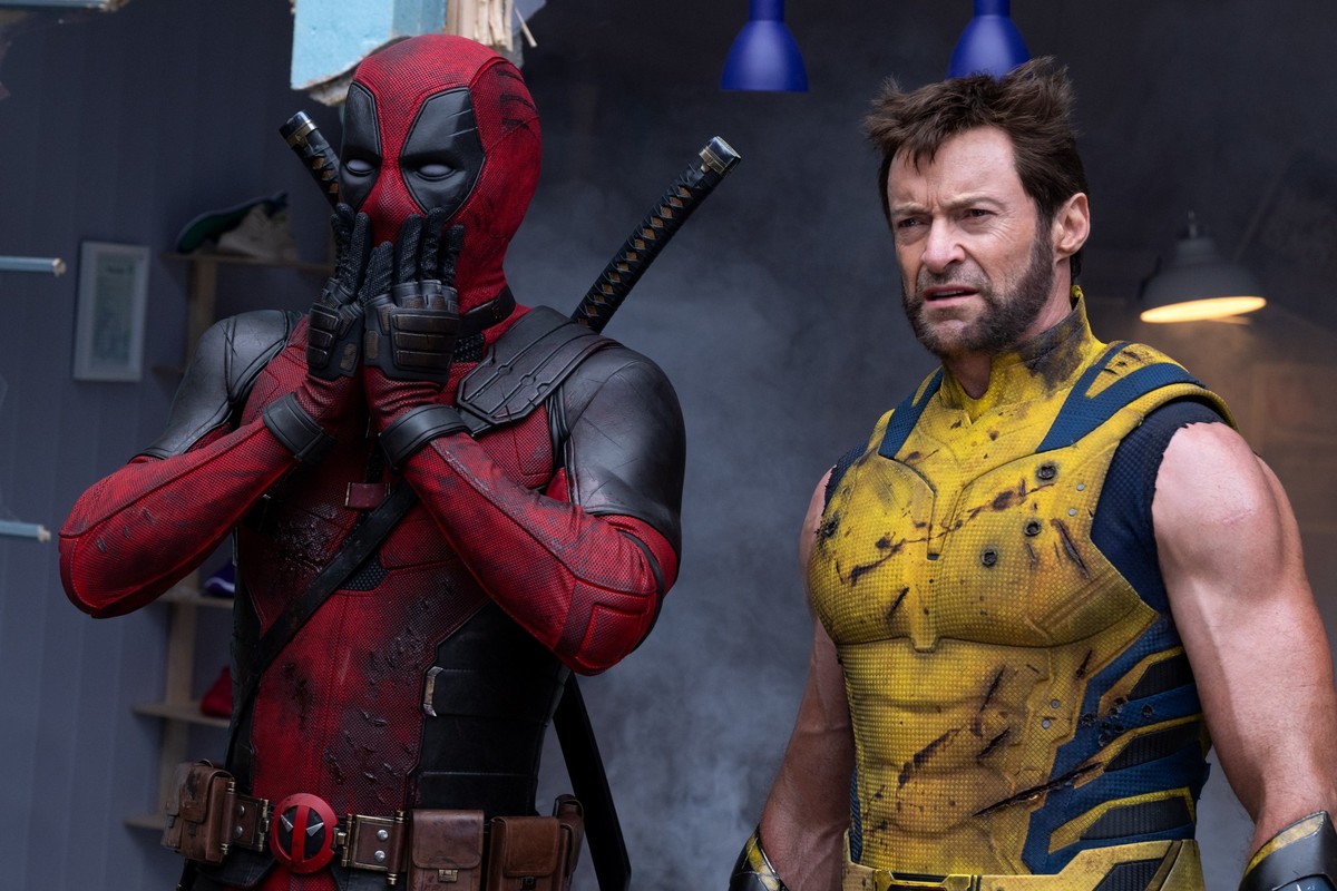 ACHTUNG: SPERRFRIST 24. JULI 00:01 UHR. FREI FÜR MITTWOCHS-AUSGABEN DER ZEITUNGEN (AUCH ABENDLICHE E-PAPER) - HANDOUT - 21.11.2023, ---: Hugh Jackman (r) als Wolverine und Ryan Reynolds als Deadpool i ...