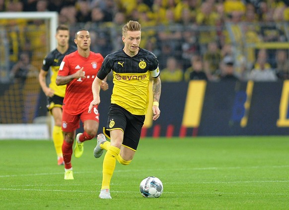 Dortmund, Germany 03.08.2019, Supercup, BV Borussia Dortmund - FC Bayern Muenchen, Marco Reus (BVB) in aktion ( Defodi-09-521-023725 *** Dortmund, Germany 03 08 2019, Supercup, BV Borussia Dortmund FC ...