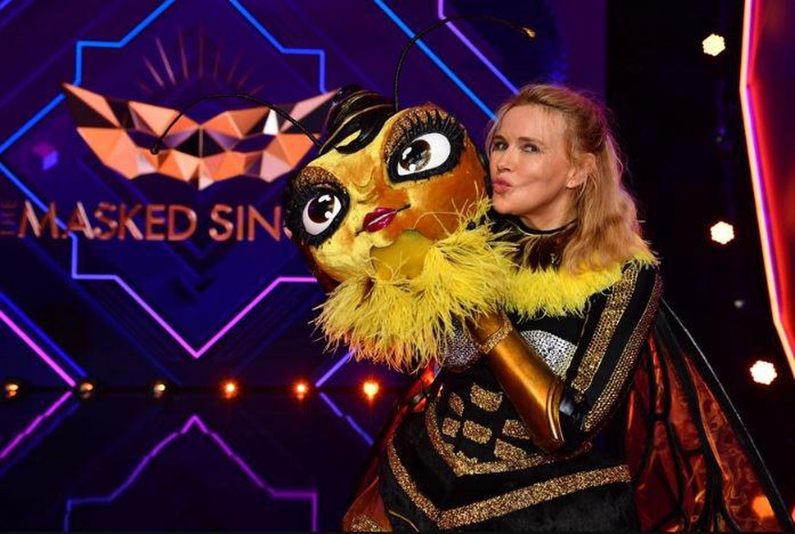 Bei "Masked Singer" musste Veronica Ferres ihre Bienen-Maske als erstes fallen lassen.