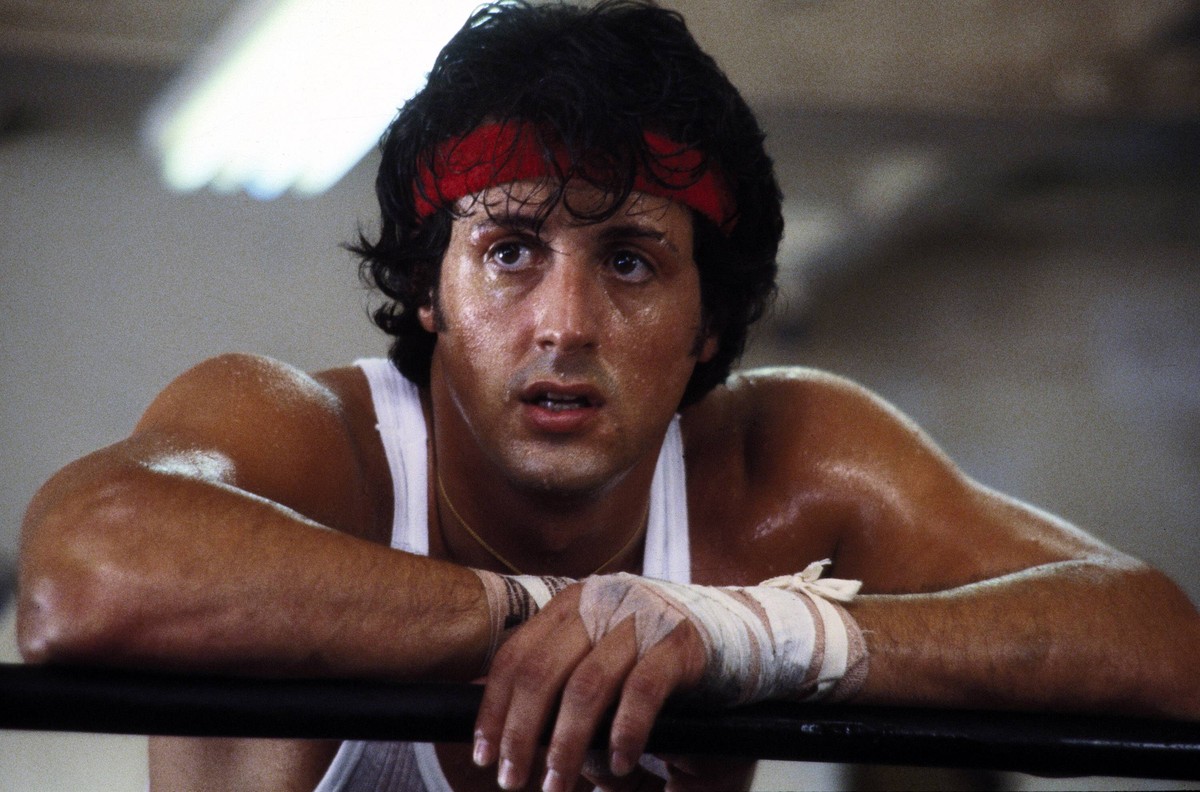 Bildnummer: 55209682 Datum: 15.06.1979 Copyright: imago/EntertainmentPictures
1979 - Rocky II - Movie Set Jun 15, 1979; Philadelphia, PA, USA; SYLVESTER STALLONE as Rocky Balboa in the action, sport, ...