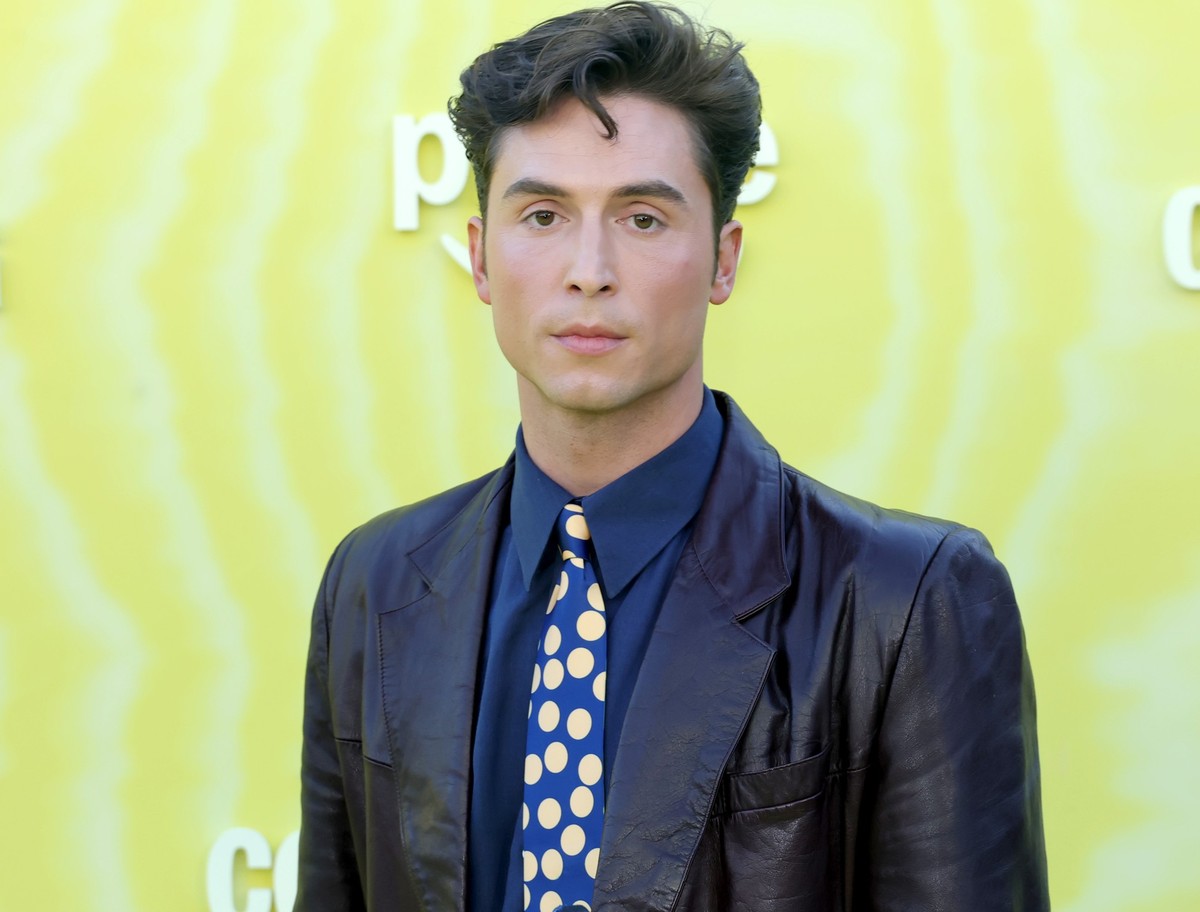 LOS ANGELES, CALIFORNIA - MAY 14: Benito Skinner arrives at the premiere of Prime Video Series &quot;Overcompensating&quot; at Hollywood Palladium on May 14, 2025 in Los Angeles, California. (Photo by ...