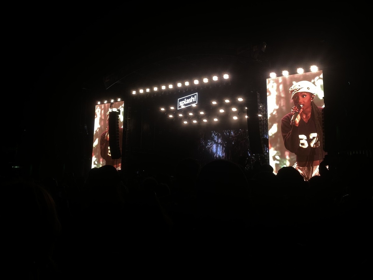Grammy-Gewinnerin Doechii bei ihrer Performance auf dem Splash-Festival.