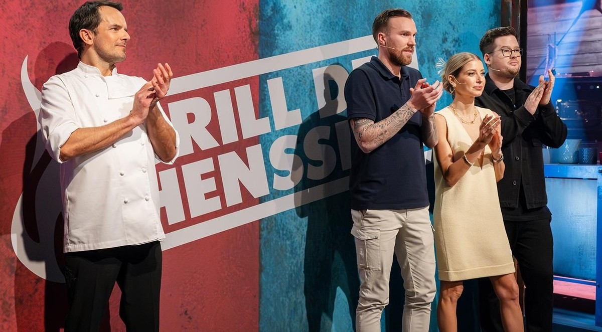 V.l.: Steffen Henssler, Kevin Großkreutz, Cathy Hummels und Chris Tall
+++ Die Verwendung des sendungsbezogenen Materials ist nur mit dem Hinweis und Verlinkung auf RTL+ gestattet. +++