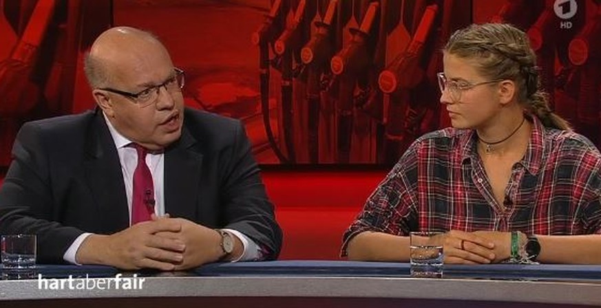 "Hart aber Fair": Altmaier warnt vor "Klimapolizei" – und wird von Aktivistin verspottet