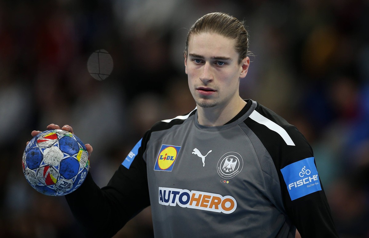 06.01.2024, Handball L�nderspiel 2023/2024, Testspiel, Deutschland - Portugal, in der Wunderino-Arena Kiel. Juri Knorr Deutschland *** 06 01 2024, International handball match 2023 2024, Test match, G ...