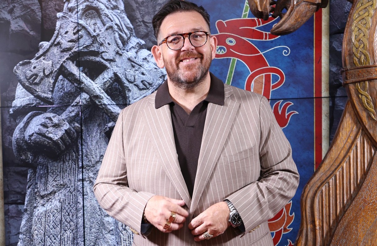 LONDON, ENGLAND - JUNE 03: Nick Frost attends the &quot;How to Train Your Dragon&quot; Immersive Experience Screening at Frameless on June 03, 2025 in London, England. (Photo by Lia Toby/Getty Images)