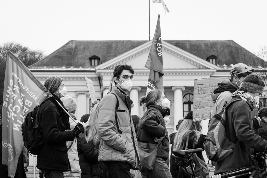 Climate Strike in Munich Am 10. Dezember 2021 fand in M