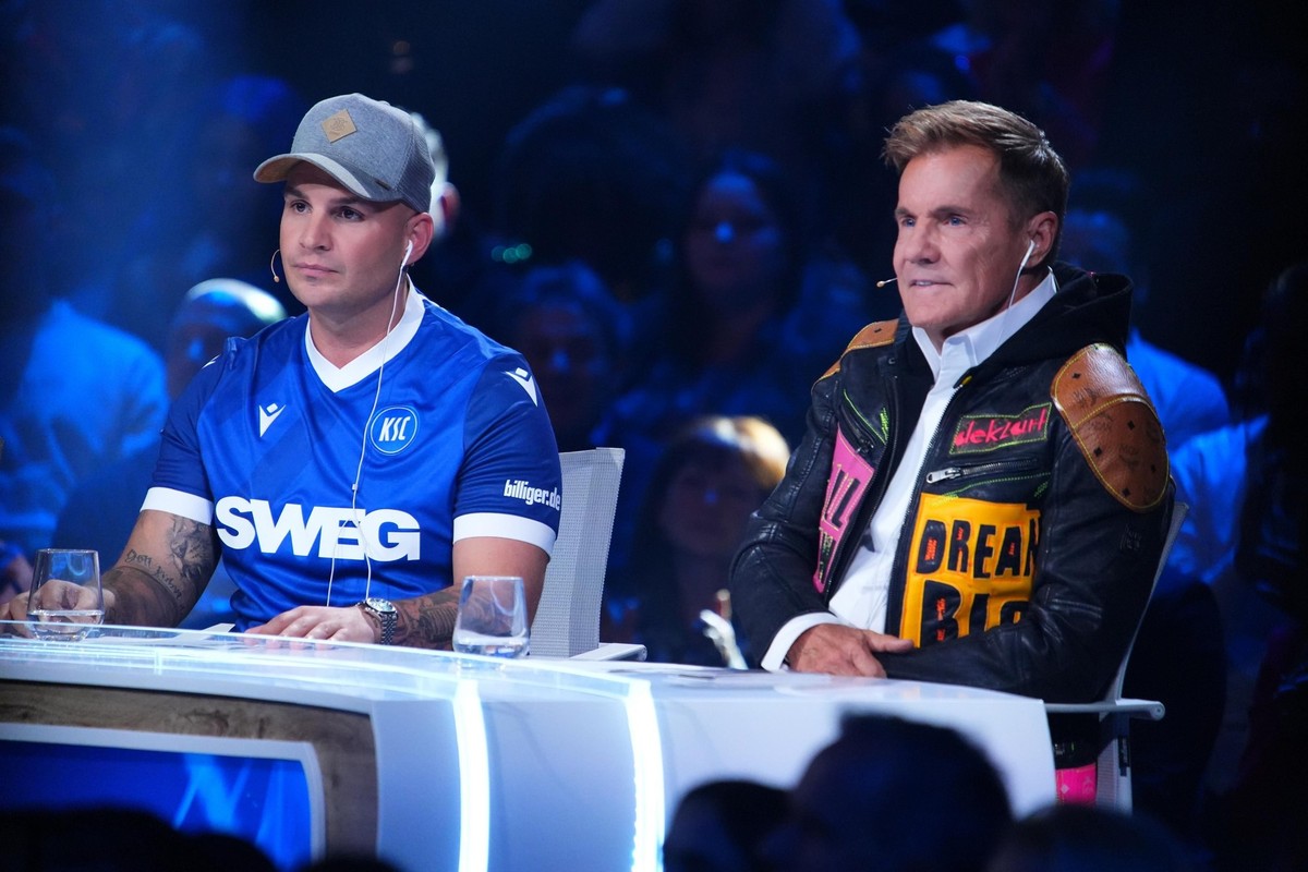 Die Jurymitglieder Dieter Bohlen (r.) und Pietro Lombardi.
+++ Die Verwendung des sendungsbezogenen Materials ist nur mit dem Hinweis und Verlinkung auf RTL+ gestattet. +++
