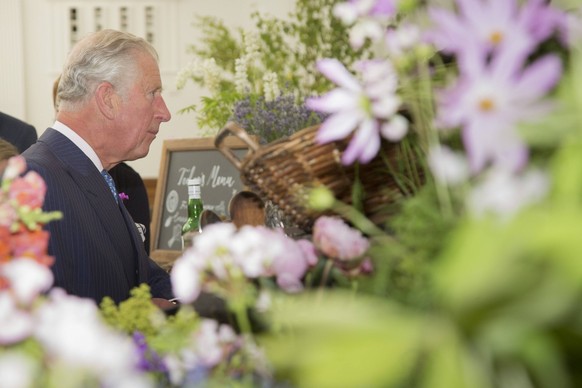 London, UK. 22 June 2017. The Prince of Wales visits the Duchy from Waitrose stand where chefs are giving demonstrations. Duchy Originals were launched by the Prince of Wales 25 years ago. Prince Char ...