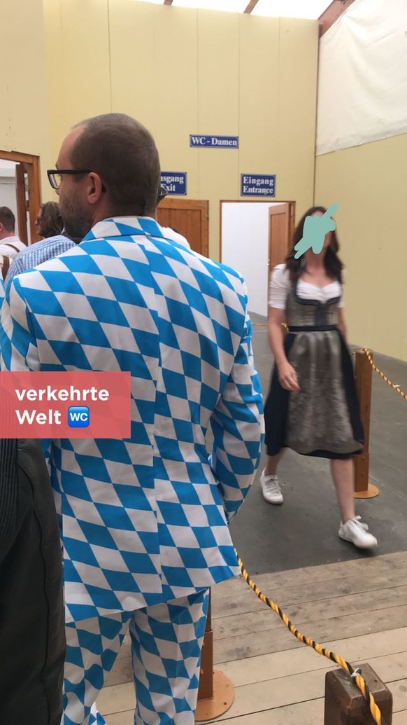 Erstes Oktoberfest-Wunder: Keine Schlange an der Frauen-Toilette.