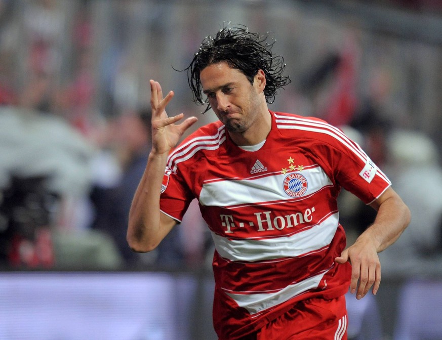 Bester Bundesliga-Torschütze für den FC Bayern in der Saison 2008/09: Der Italiener Luca Toni mit 14 Treffern. An Grafite 28 Toren kam er trotzdem nicht heran.