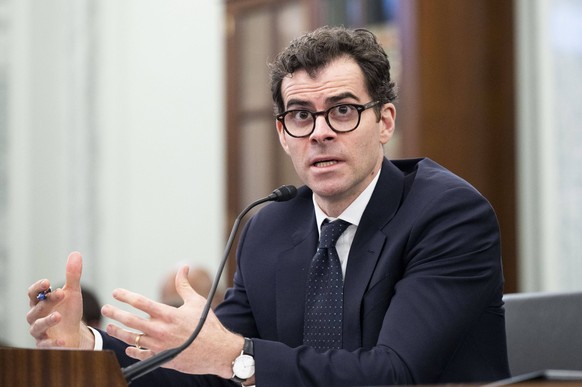 December 8, 2021, Washington, DC, United States: Washington, DC, United States: ADAM MOSSERI, Head of Instagram, speaking at a hearing of the Senate Commerce, Science, and Transportation committee. Wa ...