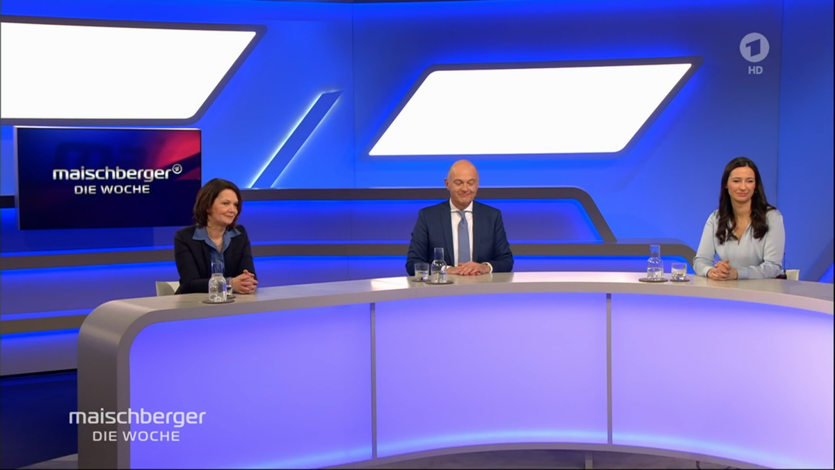 Maischbergers Kommentatoren: Contanze von Bullion, Ulrich Reiitz und Pinar Atalay (v.li.)
