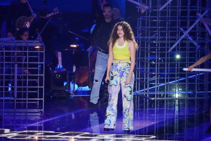 28.09.2022, Berlin: Sophie Frei tritt bei dem Halbfinale der Castingshow &quot;The Voice of Germany&quot; 2022 im Studio Berlin Adlershof auf. Foto: Gerald Matzka/dpa +++ dpa-Bildfunk +++