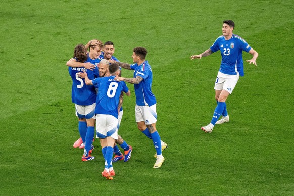 GER, EURO 2024, Group B, Italien ITA vs Albanien ALB / 15.06.2024, BVB Stadium Dortmund, Dortmund, GER, EURO 2024, Group B, Italien ITA vs Albanien ALB Im Bild: Jubel nach dem Tor zum 1 : 1 Torjubel / ...