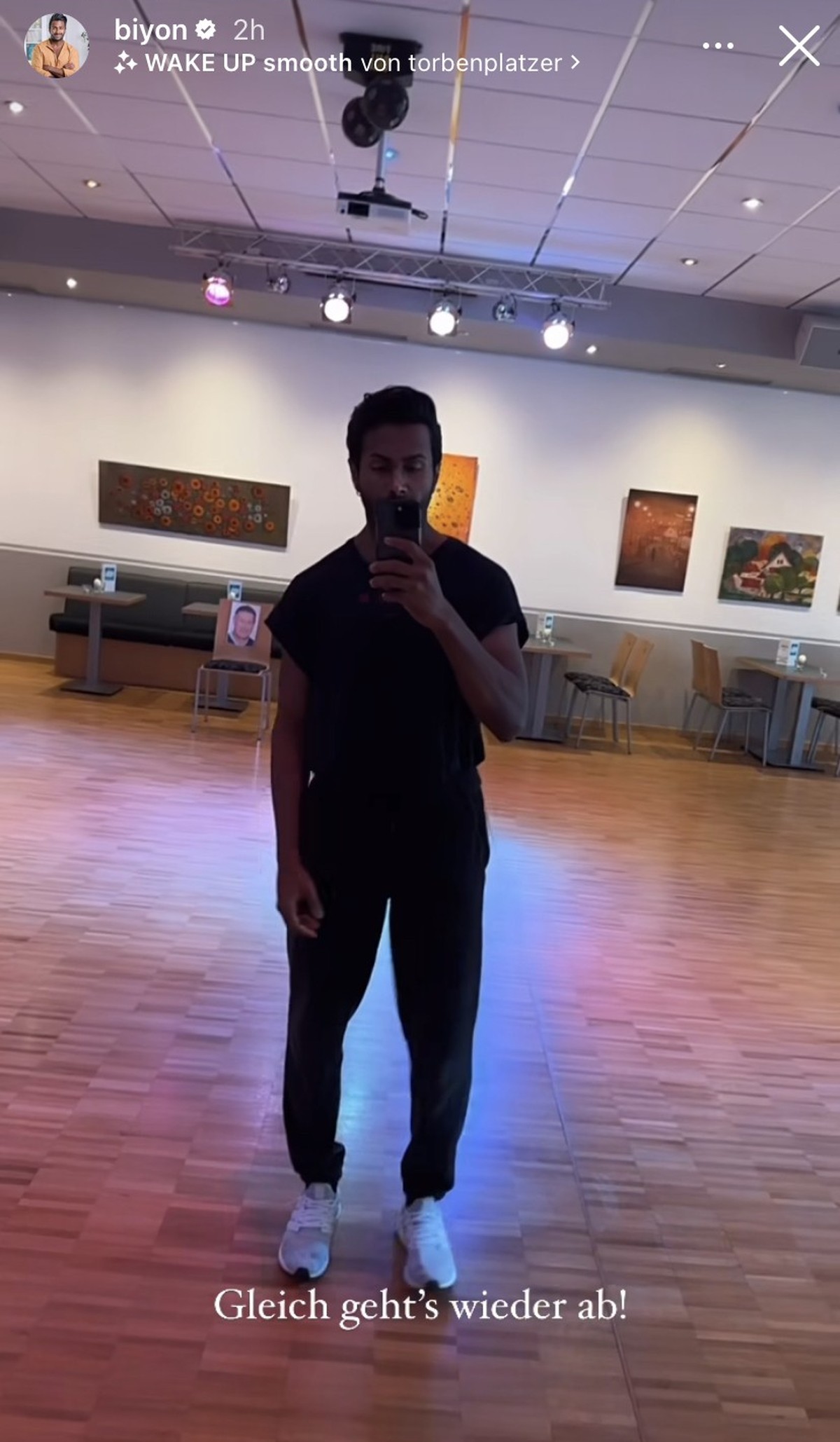 Biyon Kattliathu berichtet vom harten Training.