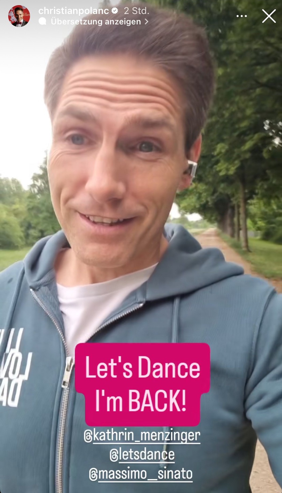 Christian Polanc tanzt wieder vor der "Let's Dance"-Jury.