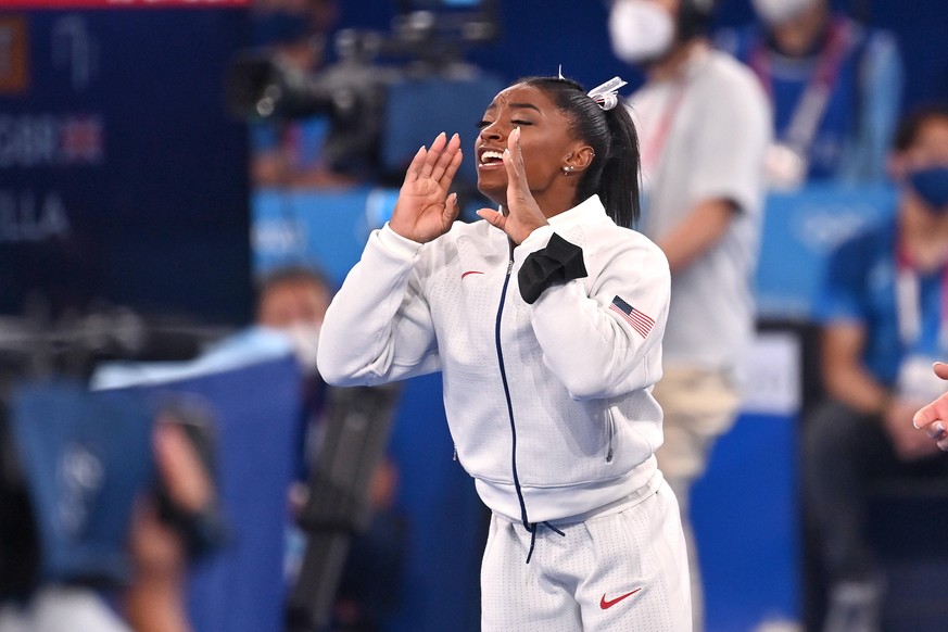 Simone Biles bei den Olympischen Spielen in Tokio