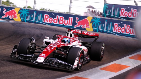 May 8th, 2022: Valtteri Bottas, Alfa Romeo F1 Team ORLEN team driver #77 during the Formula 1 Miami Grand Prix in Miami, FL . Jason Pohuski/CSM Photo via Newscom picture alliance