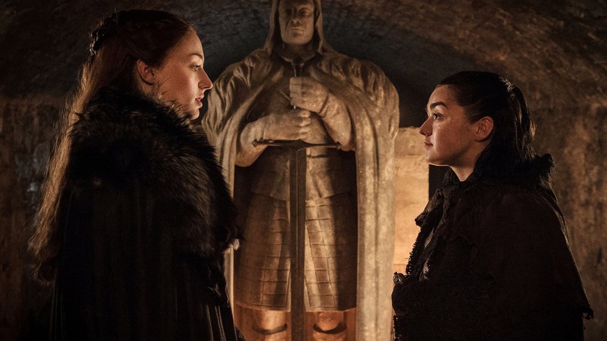 Sophie Turner (links) und Maisie Williams in "Game of Thrones".