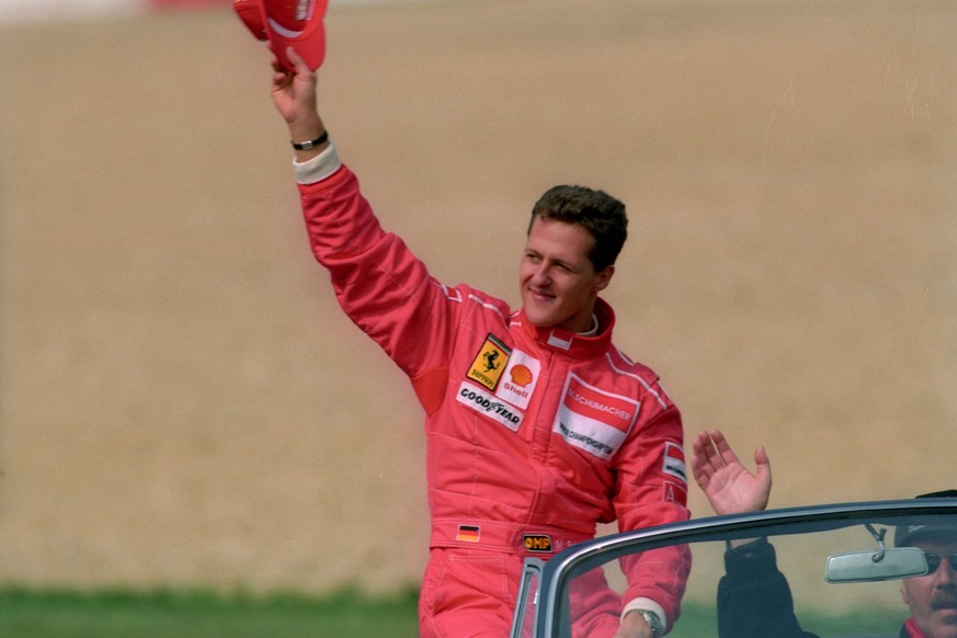 Beginn einer Ära:&nbsp;Michael Schumacher wird 1995 als neuer Ferrari-Fahrer vorgestellt.