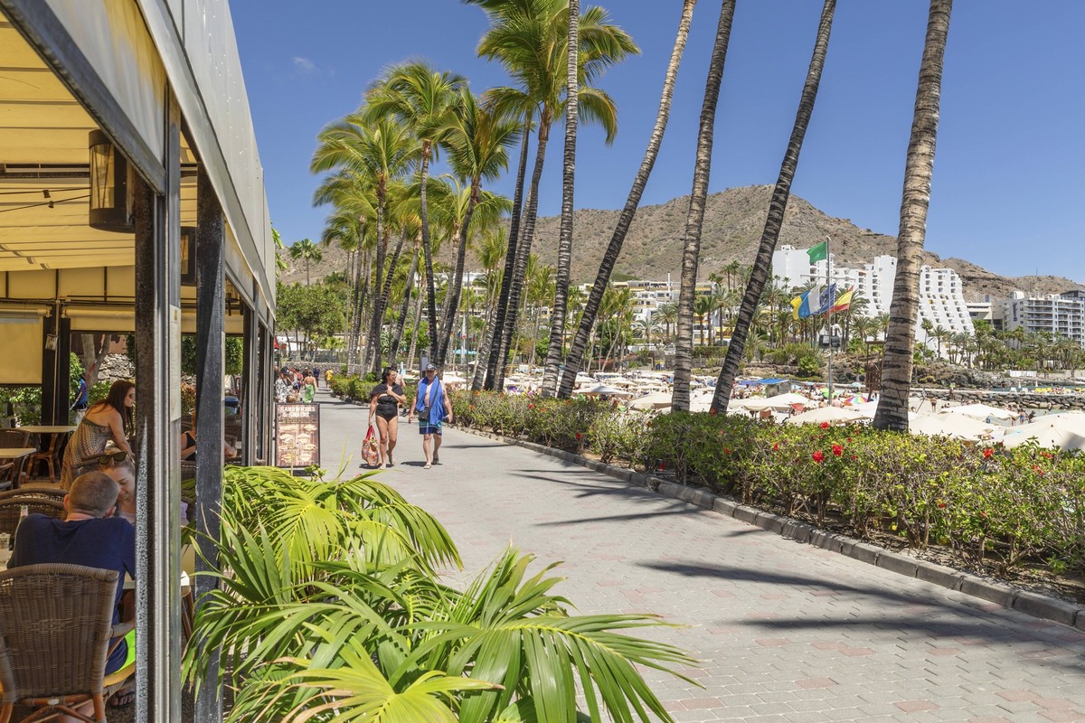Promenade am Strand von Anfi del Mar, Playa de la Verga, Arguineguin, Gran Canaria, Kanarische Inseln, Spanien, Anfi del Mar, Playa de la Verga, Gran Canaria, Kanarische Inseln, Spanien, Europa Promen ...