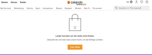 Zalando Website zu preowned wurde inzwischen deaktiviert.