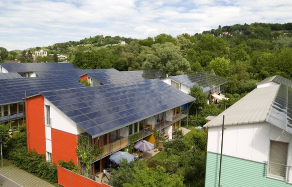 Solardächer gehören in immer mehr Gegenden zum typischen Stadtbild.