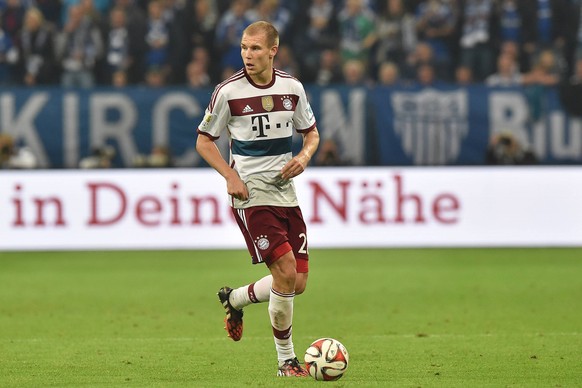 Fu�ball 1. Bundesliga 2. Spieltag Schalke 04 FC- FC Bayern M�nchen am 30.08.2014 in der Veltins Arena in Gelsenkirchen Holger Badstuber ( M�nchen )

Football 1 Bundesliga 2 Matchday Schalke 04 FC FC ...