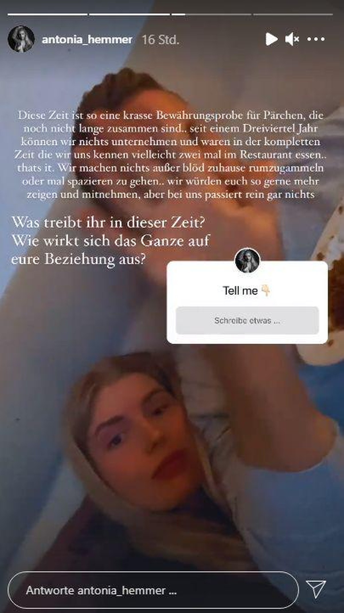 Bei Antonia und Patrick ist nicht viel los.