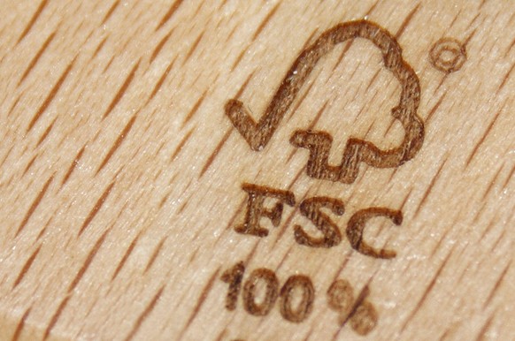 Dieses Logo kennzeichnet nachhaltiges Holz.