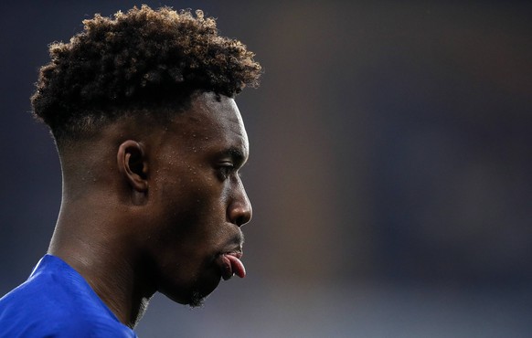 Chelsea s Callum Hudson-Odoi in action during the Premier League match at Stamford Bridge, London. Picture date: 22nd April 2019. Picture credit should read: David Klein/Sportimage PUBLICATIONxNOTxINx ...