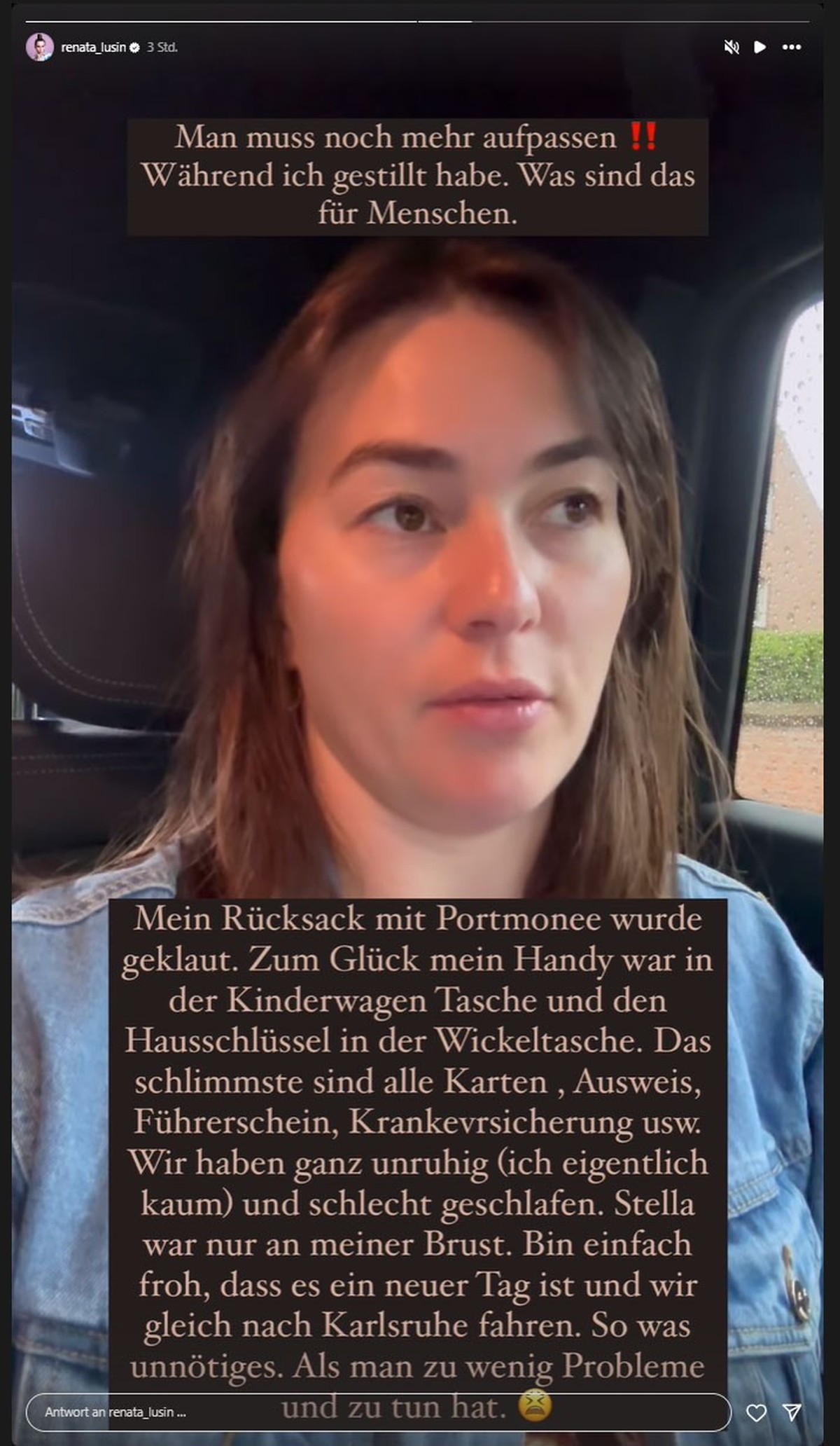 Renata Lusin ist nach dem Vorfall entsetzt.