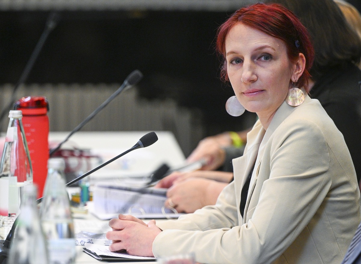 05.06.2024, Berlin: Geraldine Rauch, Präsidentin der Technischen Universität Berlin, nimmt an einer regulären Sitzung des Erweiterten Akademischen Senats teil. Sie soll nach Ansicht des Akademischen S ...