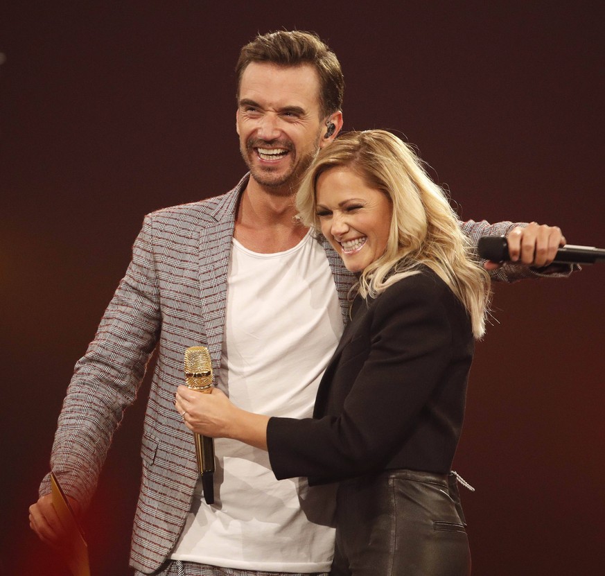 02.11.2019, Westfalenhalle, Dortmund, Florian Silbereisen praesentiert die TV-Schlagershow des Jahres, im Bild Florian Silbereisen und Helene Fischer Schlagerbooom 2019 Alles funkelt Alles glitzert ** ...