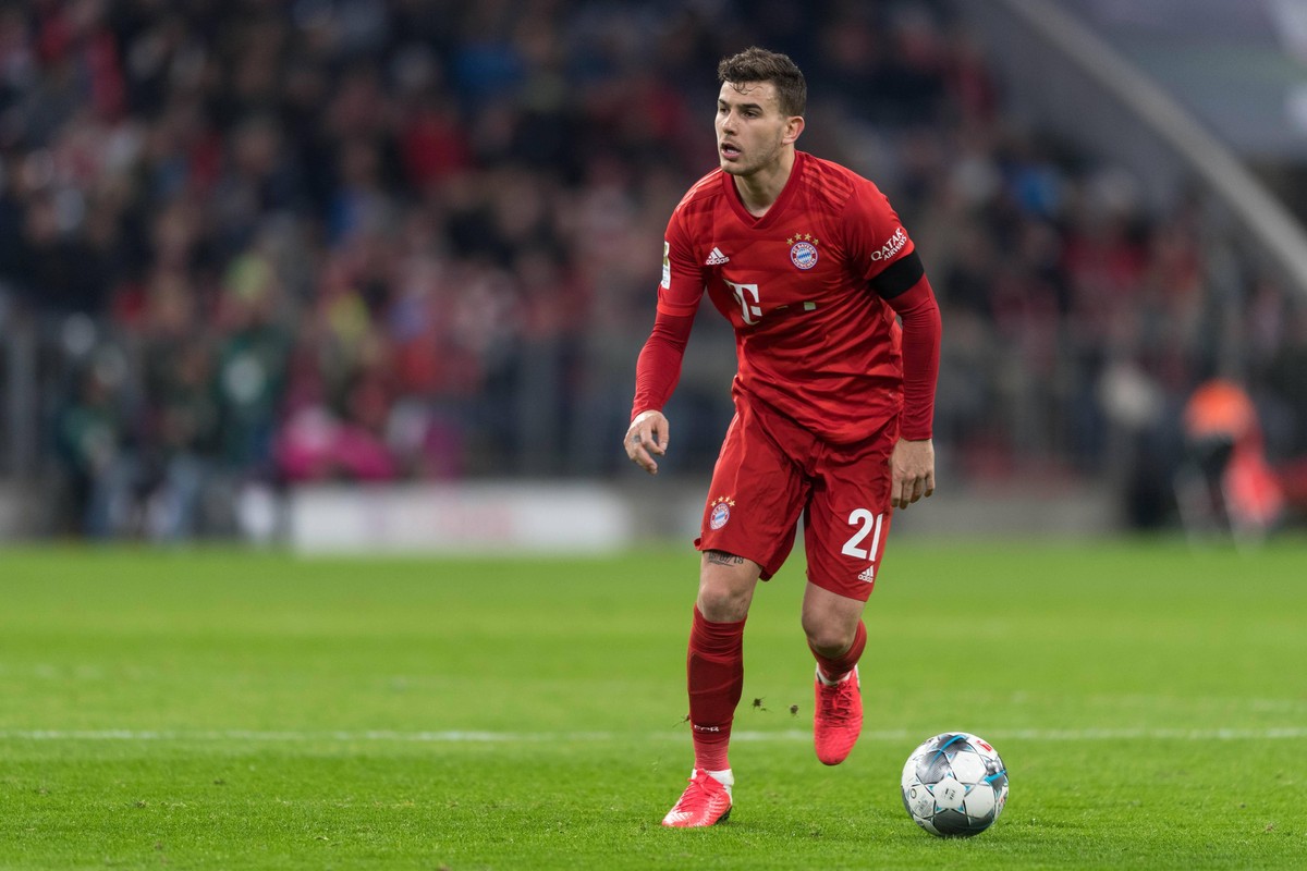 Fu�ball, Bundesliga, FC Bayern M�nchen - SC Paderborn 07 Im Bild Lucas HERNANDEZ FC Bayern M�nchen, 21. M�nchen Allianz Arena Bayern Deutschland *** Football, Bundesliga, FC Bayern Munich SC Paderborn ...