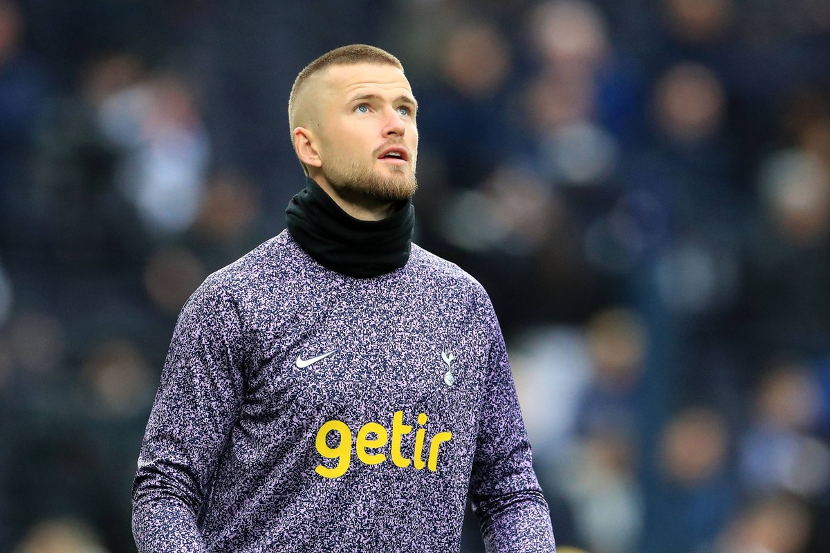 Eric Dier of Tottenham Hotspur warms up prior to kick off during the Premier League match between Tottenham Hotspur and Aston Villa at Tottenham Hotspur Stadium, White Hart Lane, England on 26 Novembe ...