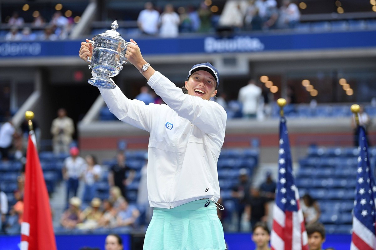 Iga Swiatek Pol defeated Ons Jabeur Tun in the women US Open final TENNIS : US Open 2022 10/09/2022 AntoineCouvercelle/Panoramic PUBLICATIONxNOTxINxFRAxITAxBEL