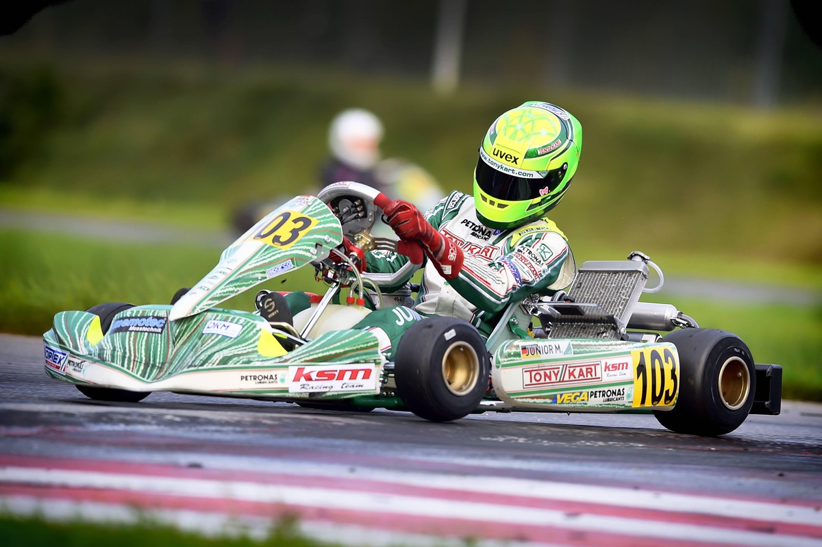 Mick Schumacher im Jahr 2014 während der Deutschen Kartmeisterschaft.