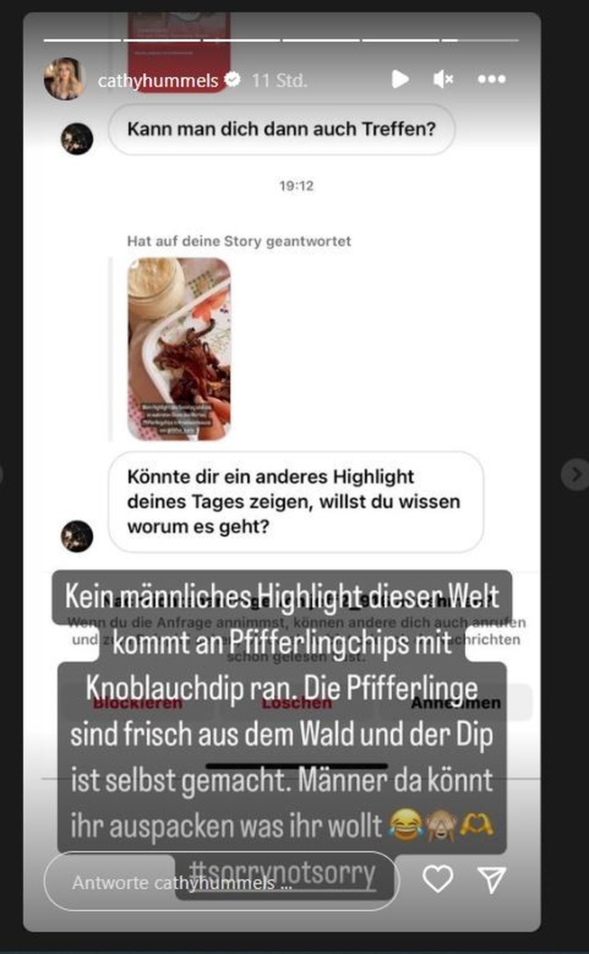 Cathy Hummels auf Insta