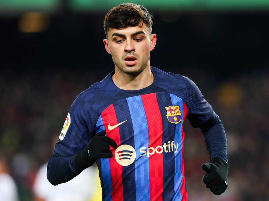 February 5, 2023, Barcelona, Spain: Pedri of FC Barcelona, Barca during the Liga match between FC Barcelona and Sevilla FC at Spotify Camp Nou in Barcelona, Spain. Barcelona Spain - ZUMAd159 20230205_ ...
