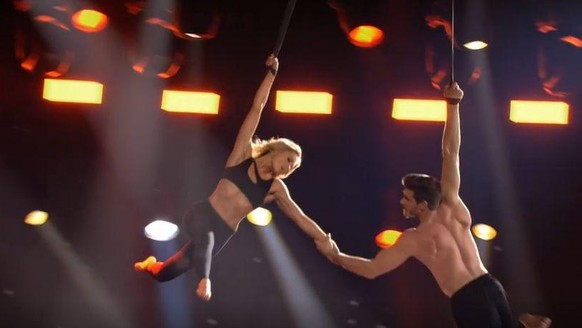 Helene Fischer und ihr späterer Freund Thomas Seitel im Jahr 2017 in der "Helene Fischer Show".