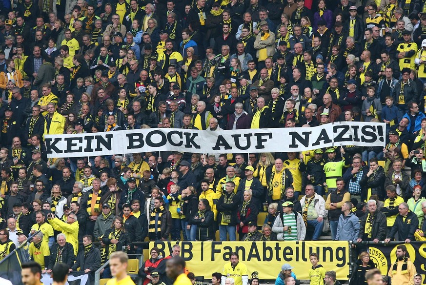 Teile der BVB-Fans machen sich seit Jahren gegen Rassismus stark.
