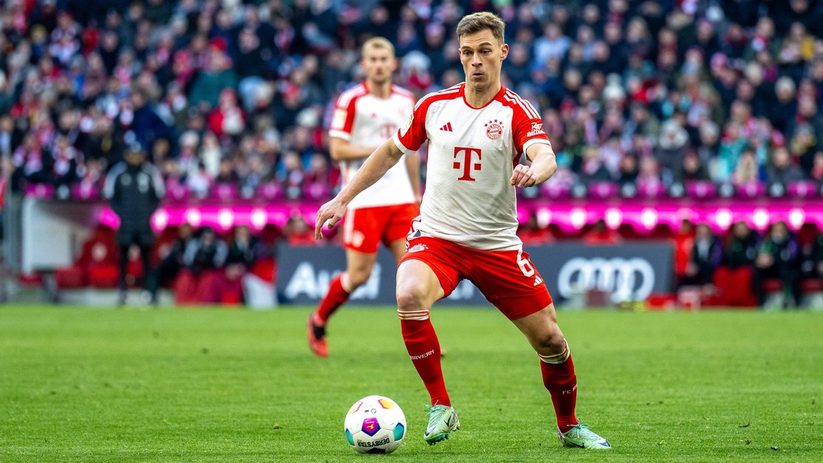 Joshua Kimmich 6 FC Bayern Muenchen, FC Bayern Muenchen vs. SV Werder Bremen, Fussball, Bundesliga, 18. Spieltag, 21.01.2024 DFB regulations prohibit any use of photographs as image sequences and/or q ...